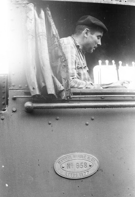 Maquinista de la locomotora Nº 11, Broomhead. Foto, Reimar Holzinger